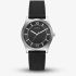 Guess Mens Quentin Silver & Black Silicone Strap Bracelet Watch GW1128G1