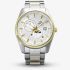 Orient Mens Stretto Sun & Moon White Dial Two Tone Bracelet Watch RA-AK0312S