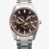 Orient Mens Stretto Sun & Moon Brown Dial Bracelet Watch RA-AK0313Y