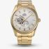 Orient Mens AR00 Semi Skeleton White Dial Gold Tone Bracelet Watch RA-AR0007S