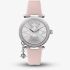 Vivienne Westwood Ladies Orb Pastelle Silver Dial Pale Pink Leather Strap Watch VV006SLPK