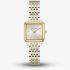 Bulova Ladies Sutton Square Two Colour Bracelet Watch 98L330
