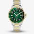 Bulova Mens Marine Star Green Dial Two Colour Bracelet Watch 98B467