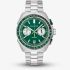 Bulova Mens Racer Chronograph Green Bracelet Watch 98B468