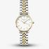 ROSEFIELD Ladies Small Edit Silver Dial Two Tone Bracelet Watch 26SGD-269