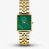 ROSEFIELD Ladies Boxy XS Emerald Mother of Pearl Golden Bracelet Watch BEGSG-Q050