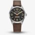 G Star Mens Originals Black Dial Brown Leather Strap Watch GSW.503.01