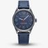 G Star Mens Originals Blue Leather Strap Watch GSW.503.04