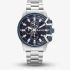 G Star Mens Bend3D Blue Dial Silver Bracelet Watch GSW.505.04
