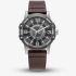 G Star Mens Constructed Black Dial Brown Leather Strap Watch GSW.506.01