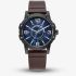 G Star Mens Constructed Blue Dial Brown Leather Strap Watch GSW.506.05