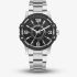 G Star Mens Constructed Black Dial Silver Bracelet Watch GSW.506.06