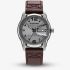 G Star Mens Selvedge Grey Dial Brown Leather Strap Watch GSW.507.01