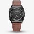 G Star Mens Cube Black Dial Brown Leather Strap Watch GSW.508.04