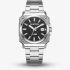 G Star Mens Cube Black Dial Silver Bracelet Watch GSW.508.05