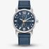 G Star Mens Rovic Blue Leather Strap Watch GSW.509.01