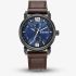 G Star Mens Rovic Blue Dial Brown Leather Strap Watch GSW.509.04