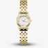 ROSEFIELD Ladies Gemme White Dial Golden Bracelet Watch GWGSG-G02