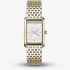 ROSEFIELD Ladies Heirloom White Dial Two Tone Bracelet Watch HWDSG-H03