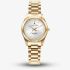 Jacques du Manoir Ladies Inspiration Prime Silver Dial Gold Tone Bracelet Watch JWL03907