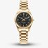 Jacques du Manoir Ladies Inspiration Prime Black Dial Gold Tone Bracelet Watch JWL03908