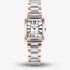 Jacques du Manoir Ladies Emily White Dial Two Tone Bracelet Watch JWL04404