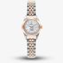 Jacques du Manoir Ladies Mini Inspiration White Mother Of Pearl Dial Two Tone Bracelet Watch JWL05103