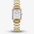 Jacques du Manoir Ladies Emily White Dial Gold Tone Bracelet Watch JWL05502