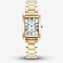 Jacques du Manoir Ladies Emily White Dial Gold Tone Bracelet Watch JWL05802