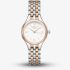 ROSEFIELD Ladies Muse White Dial Two Tone Rose Gold Bracelet Watch MUWDSD-MU04