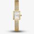 ROSEFIELD Ladies Mini Octagon White Dial Golden Bracelet Watch MWGMG-M01