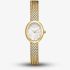 ROSEFIELD Ladies Mini Oval White Mother of Pearl Dial Golden Bracelet Watch MWGMG-M02