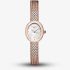 ROSEFIELD Ladies Mini Oval White Mother of Pearl Dial Rose Gold Bracelet Watch MWRMR-M07