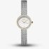 ROSEFIELD Ladies Mini Circle Pave Crystal White Dial Two Tone Bracelet Watch MWSMG-M06