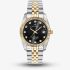 Jacques du Manoir Ladies Inspiration Elegance Black Dial Two Tone Bracelet Watch NRO.19