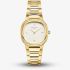 ROSEFIELD Ladies Gaia White Dial Golden Bracelet Watch ORCGSG-OR01