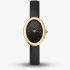 ROSEFIELD Ladies Ovale Black Dial Leather Strap Watch OVBGLG-OV18
