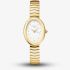 ROSEFIELD Ladies Ovale White Dial Golden Bracelet Watch OVWGSG-OV19