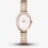 ROSEFIELD Ladies Ovale White Dial Rose Gold Bracelet Watch OVWRSR-OV21
