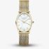 ROSEFIELD Ladies Oval White Mother of Pearl Golden Mesh Bracelet Watch OWGMG-OV10