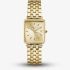 ROSEFIELD Ladies Boxy XS Champagne Dial Golden Bracelet Watch QCGSG-Q048