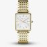 ROSEFIELD Ladies Boxy White Dial Golden Bracelet Watch QWSG-Q09
