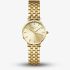 ROSEFIELD Ladies Small Edit Champagne Dial Golden Bracelet Watch SCGSG-S05