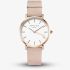ROSEFIELD Ladies West Village White Dial Pink Leather Strap Watch WSPR-W73