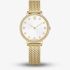 Swarovski Clarica Crystal Dial Gold Tone Bracelet Watch 5740823