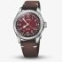  Oris X Mens Cervo Volante Big Crown Red Dial Leather Strap Watch 01 754 7785 4038-Set