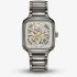 Rado Mens True Square Silver Sparkling Skeleton Dial Watch R27083722