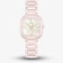 Rado Ladies True Square Diamonds Pink Ceramic Bracelet Watch R27181902