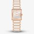 Rado Ladies Integral Diamonds Square White Mother Of Pearl Dial Watch R20251902