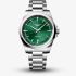 Longines Mens Conquest Mint Green Dial Stainless Steel Bracelet Watch L3.860.4.09.6